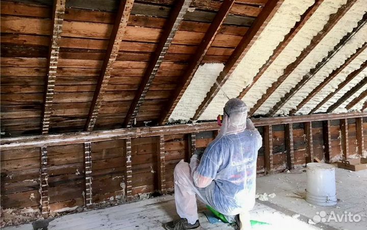 Утепление крыши пенополиуретаном