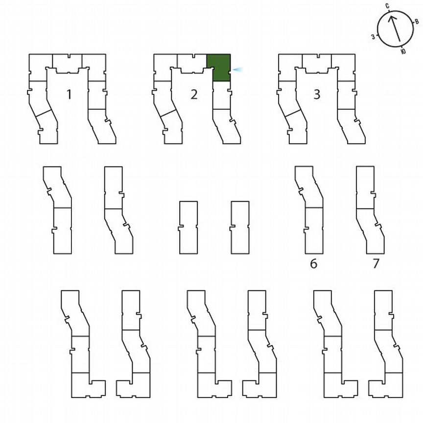 2-к. квартира, 52,1 м², 2/3 эт.