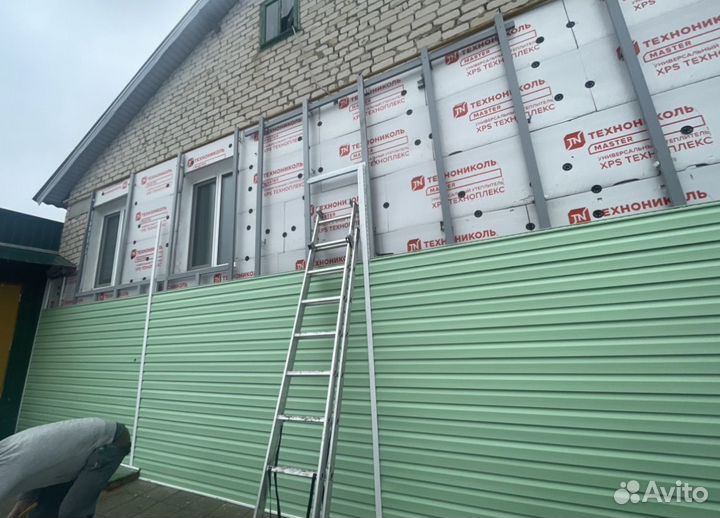 Монтаж сайдинга фасадные работы