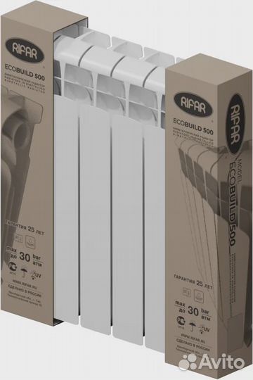 Радиатор биметаллический Rifar EcoBuild 300 6 сек