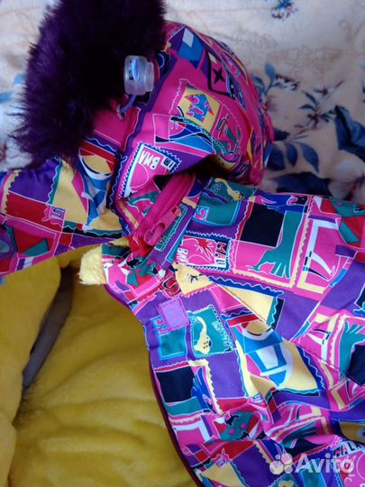 Зимний комбинезон для девочки 98