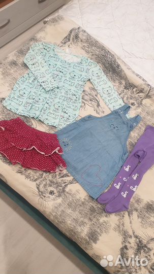 Вещи пакетом на девочку 80 86