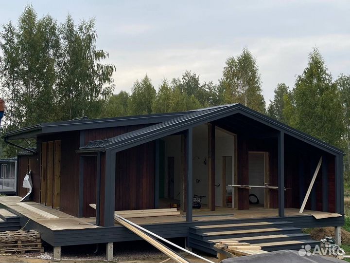 Строительство каркасных домов Барнхаус под ключ