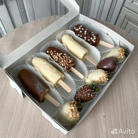 Клубника/банан в шоколаде