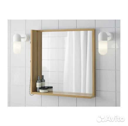 Зеркало полка шкафчик Икея 60*60*13