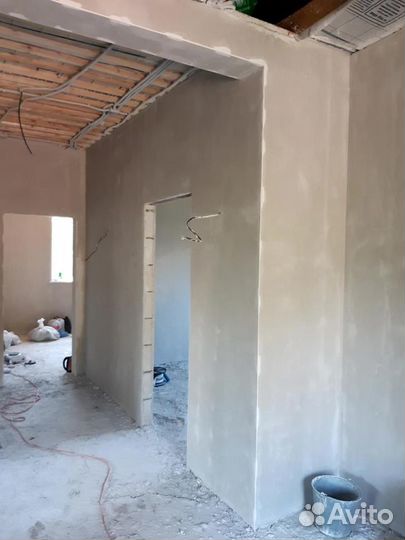 Штукатурка стен механизированная