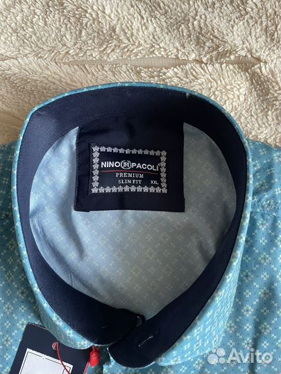 Рубашка мужская с коротким рукавом 54