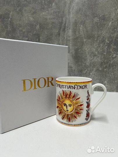 Кружка christian dior подарочная фарфоровая люкс