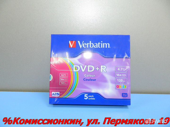 Диски DVD+R Verbatim набор новый Apr0104