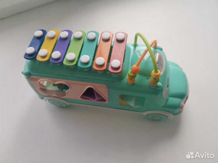 Игрушка автобус сортер ксилофон