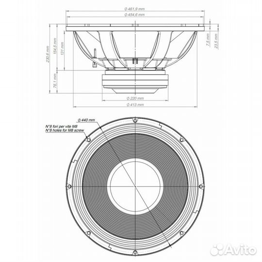 Новый Динамик eighteen sound 18LW2600/8