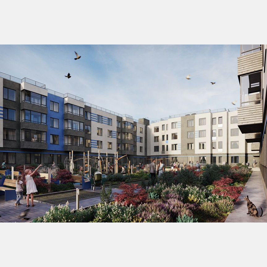 2-к. квартира, 58,3 м², 1/4 эт.