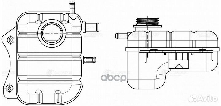 Бачок расширит. охл. жидкости для а м chevrolet