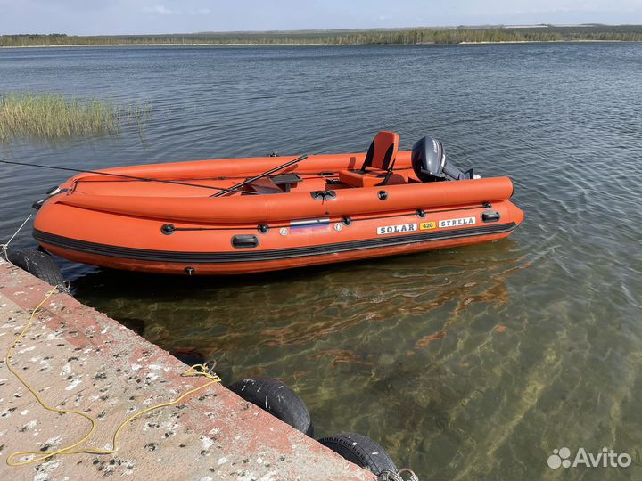 Надувная лодка с мотором 9.9