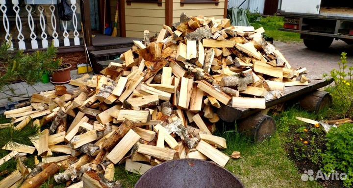 Дрова Береза от 1 куба в Сертолово