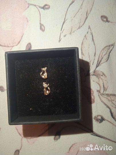 Серьги золото