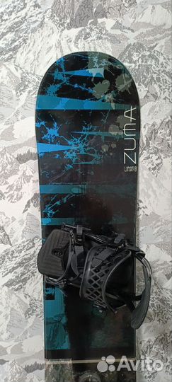 Сноуборд Zuma limit9 153cm+Крепления M8Trix Новые