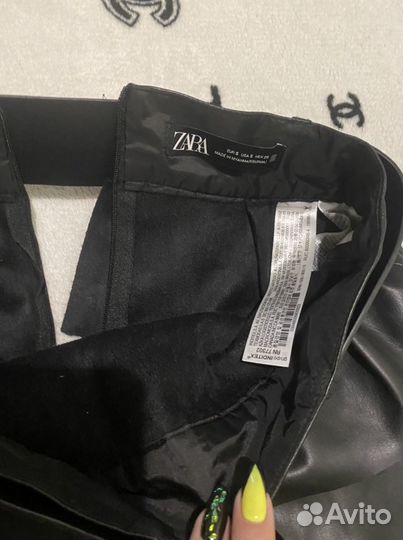 Юбка кожанная zara