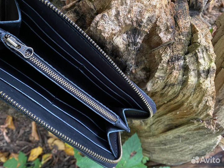 Кошелек мужской кожаный ручной работы