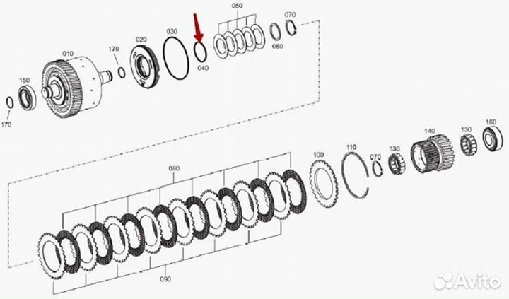 Кольцо уплотнительное ZF