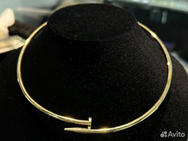 Золотое колье cartier гвоздь