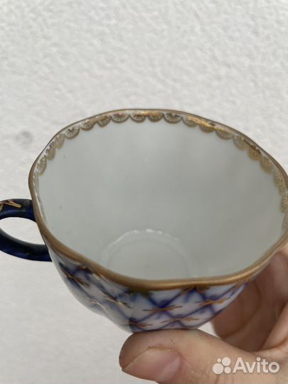 Кофейная пара Кобальтовая сетка лфз