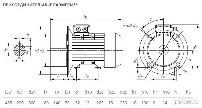 Электродвигатель аир 112мв8 (3кВт-750об) новый