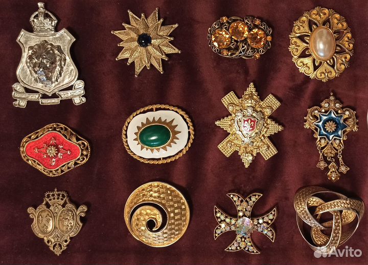 Винтажная брошь Геральдика +