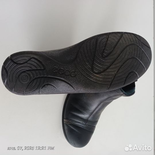 Ботинки демисезонные ecco 37 натуральная кожа