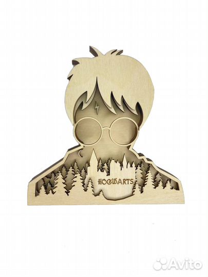 Многослойная деревянная 3D раскраска Гарри Поттер