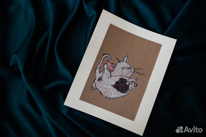 Рисунок пастелью/Котёнок