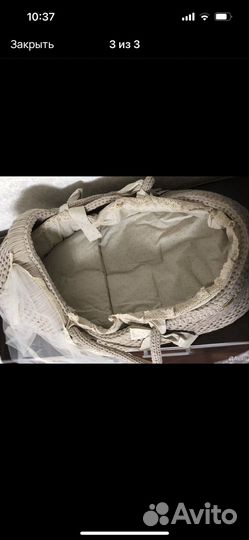 Детская плетеная корзина переносная, ручная работа