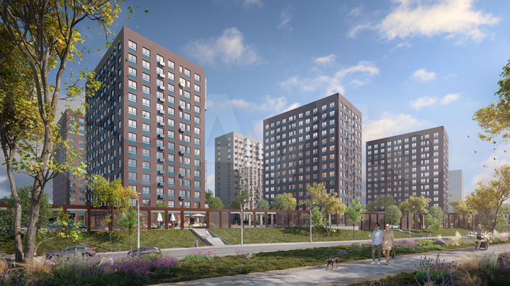 2-к. квартира, 40,8 м², 6/9 эт.