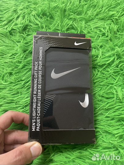 Перчатки шапка nike мужской набор для бега