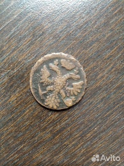Монета денга 1741 г