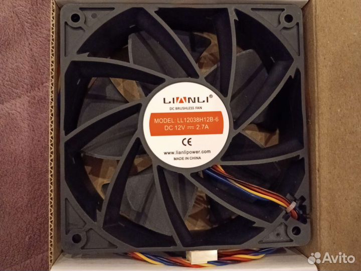 Кулер для асик майнера 120мм 6000 об.м 2.7A