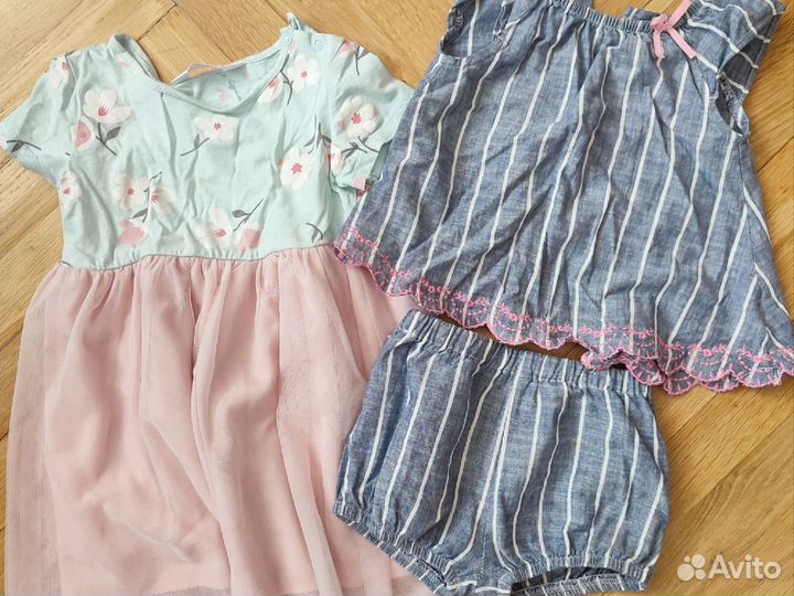 Пакет вещей на девочку 74-18 месяцев