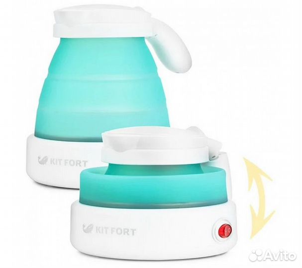 Чайник складной дорожный Kitfort KT-667-2 голубой