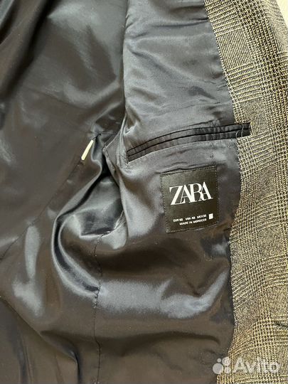 Твидовый пиджак zara 52