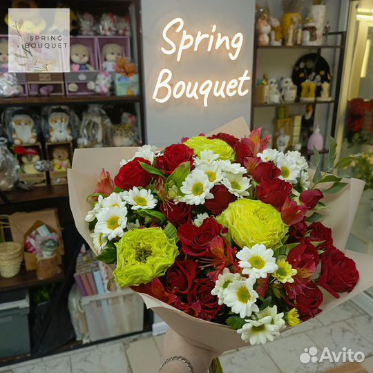 Букет цветы 101 роза