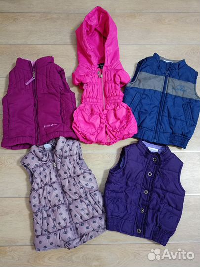 Детские жилетки с 80 по 92 см