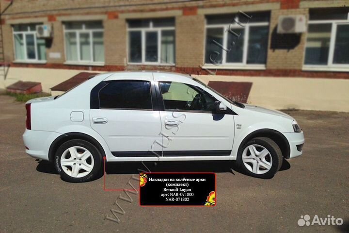 Накладки на арки Renault Logan 201013 NAR071800