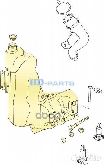 Бачок омывателя Volvo FH4 118423 HD-parts