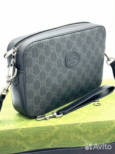 Сумка через плечо Gucci канва