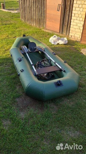 Надувная лодка пвх б/у двухместная