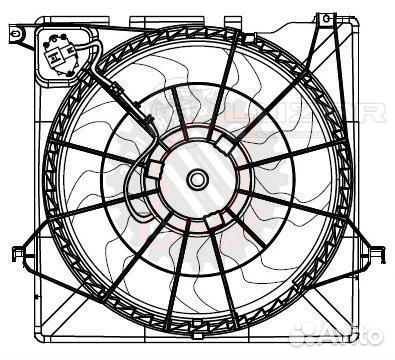 Электровентилятор охлаждения для автомобилей Hyund