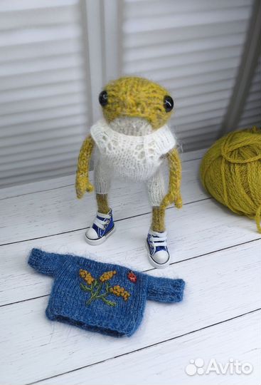 Лягушка Жаба вязаная из пинтереста