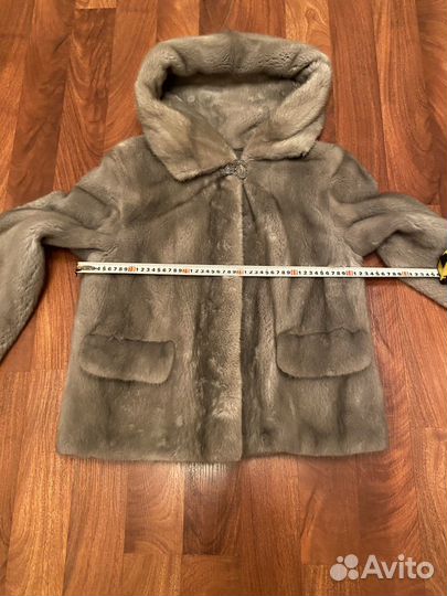Шуба норковая автоледи с капюшоном 46-48