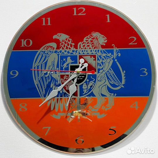 Часы настенные из зеркала