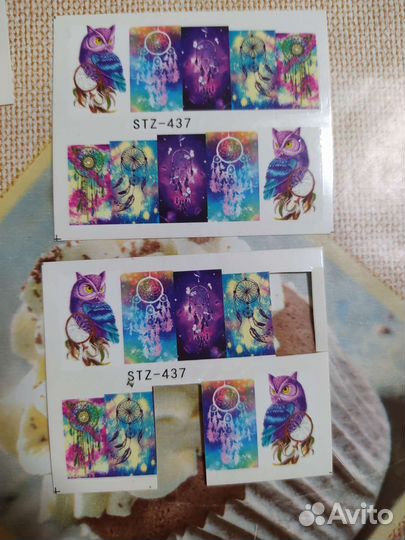 Наклейки и блёстки для ногтей